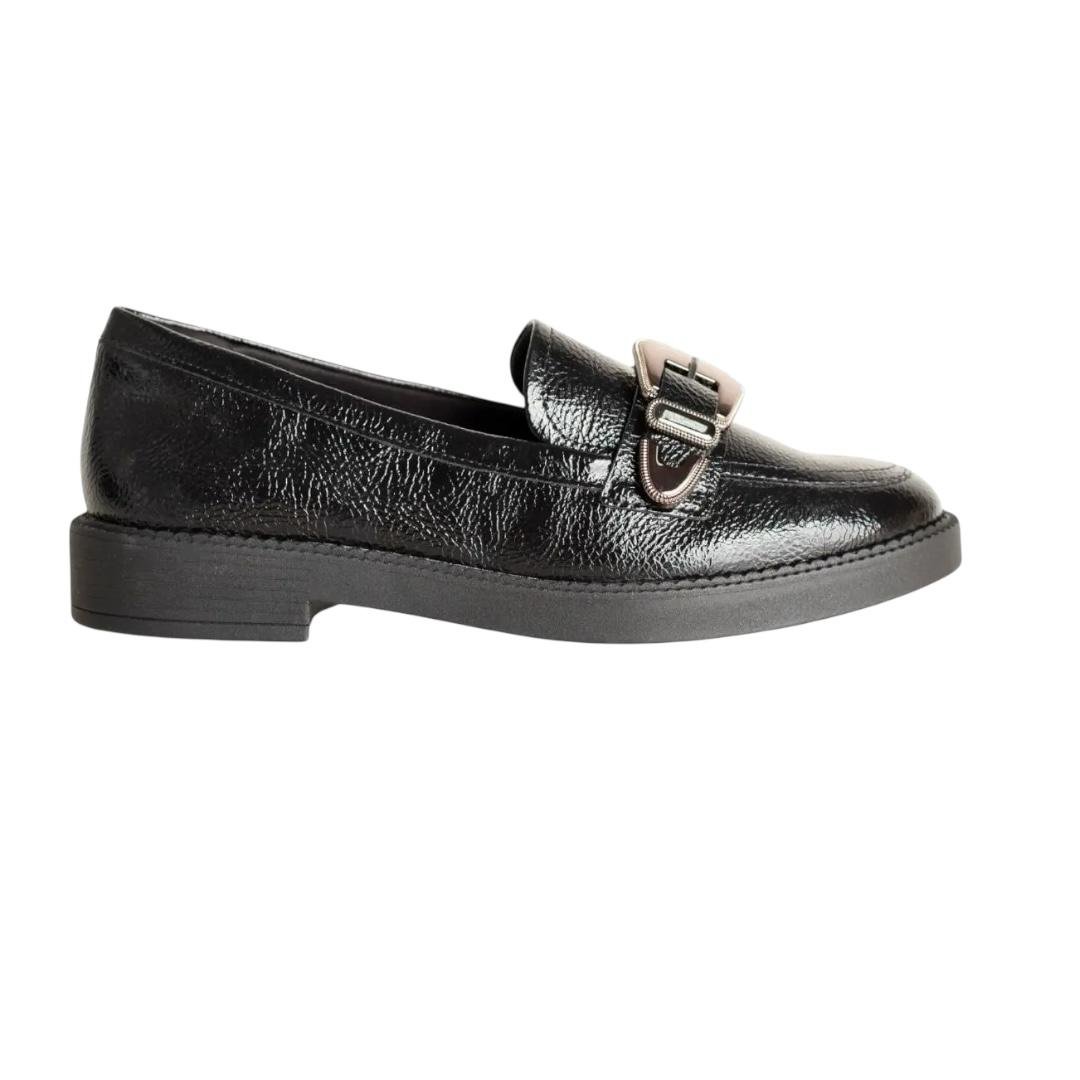 SAPATO RAMARIM MOCASSIM FEMININO CASUAL 25-11104 PRETO