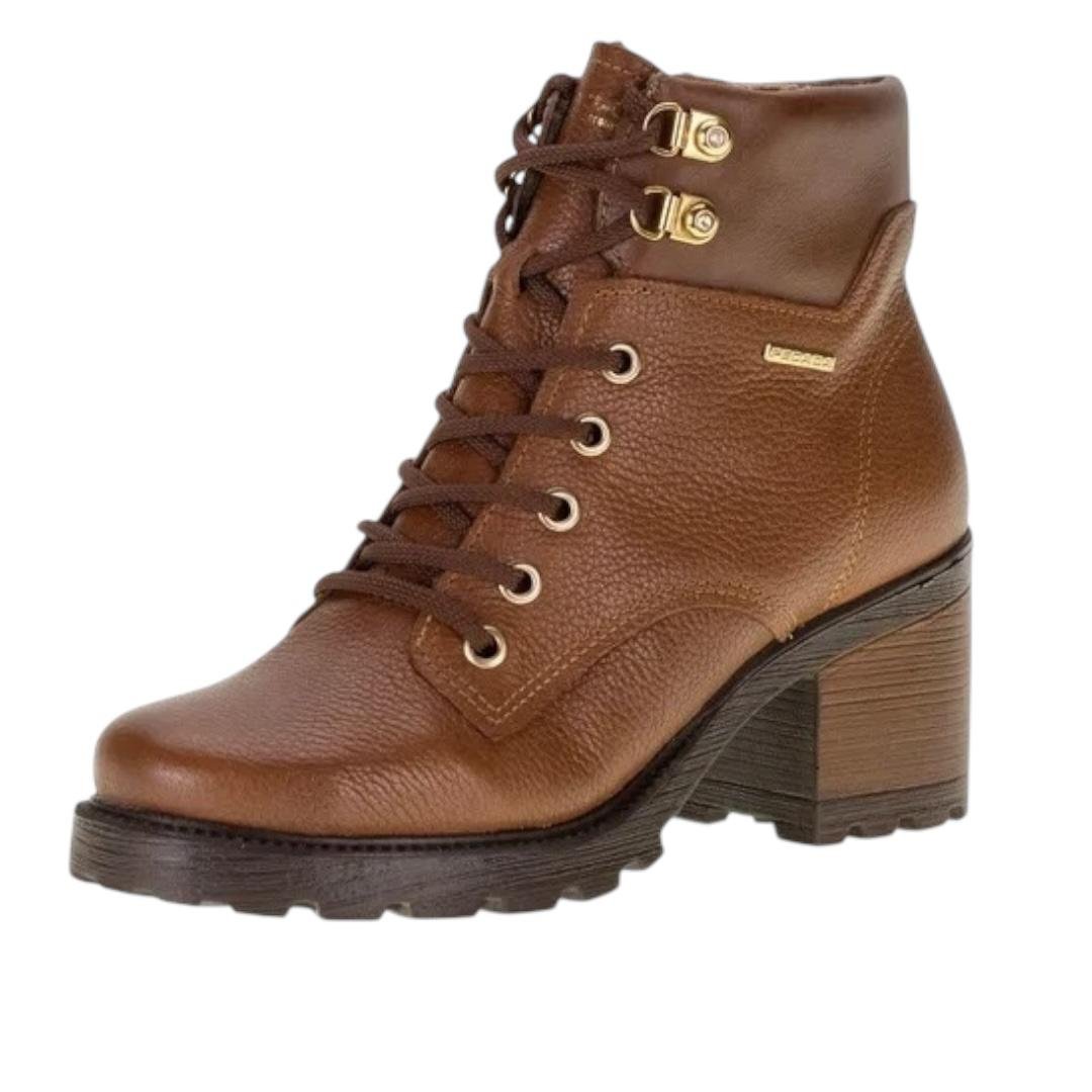 COTURNO PEGADA FEMININO EM COURO CASUAL 281329-10 MARROM Marrom 2