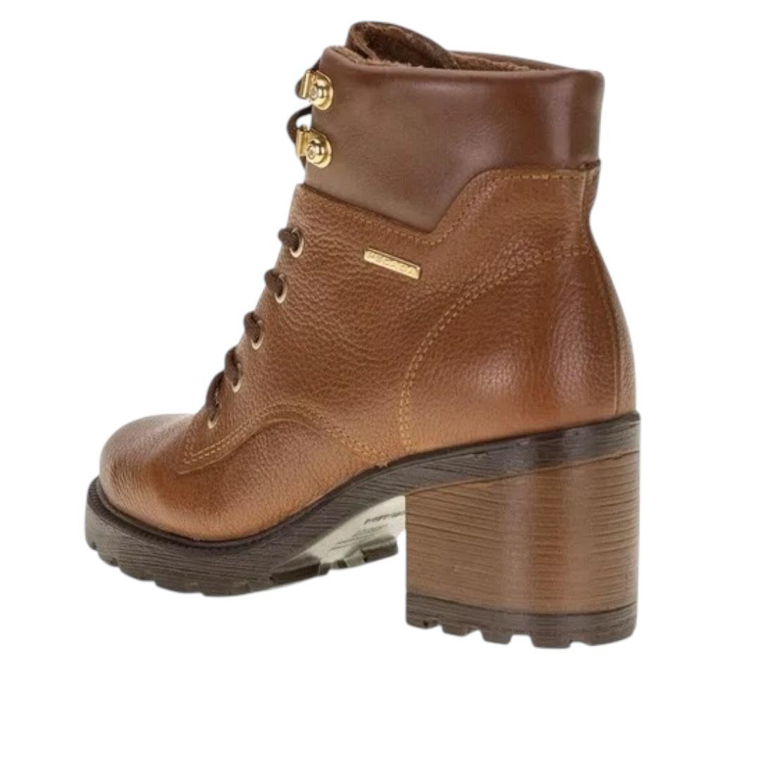 COTURNO PEGADA FEMININO EM COURO CASUAL 281329-10 MARROM Marrom 4