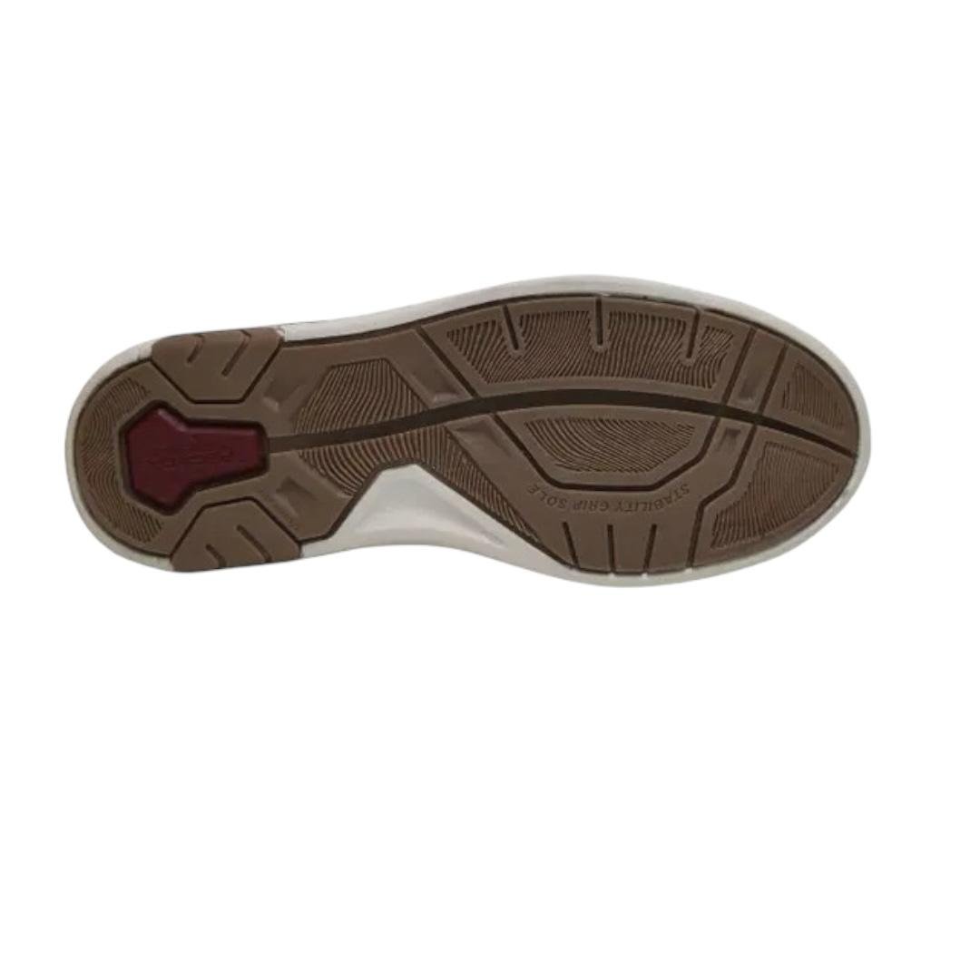 SAPATENIS PEGADA MASCULINO EM COURO CASUAL 119313-02 MARROM Marrom 4