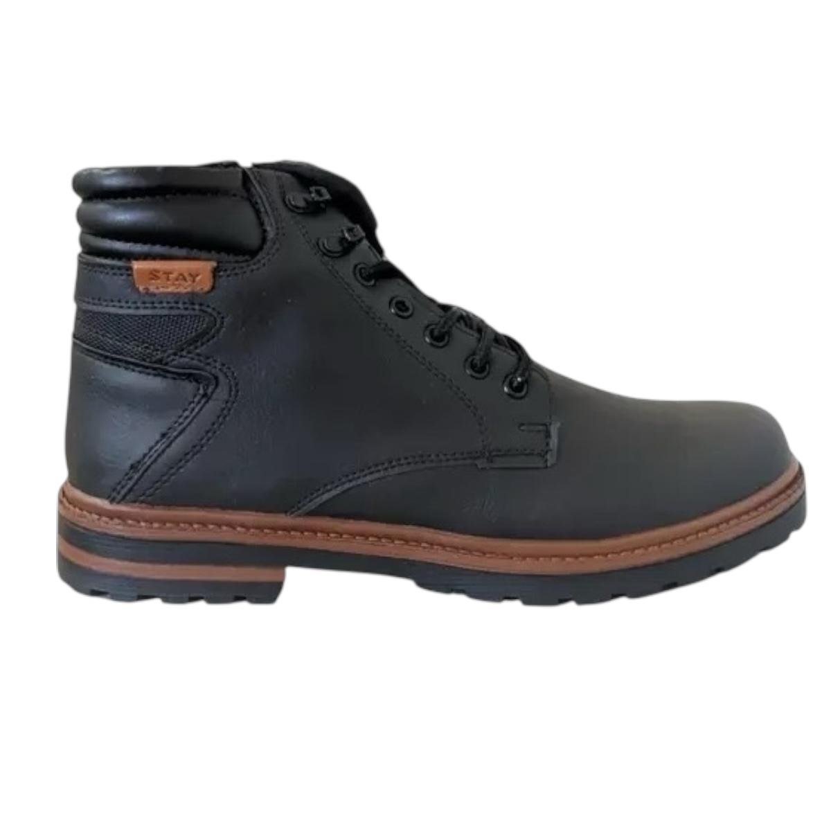 COTURNO STAY MASCULINO CASUAL 4811 PRETO