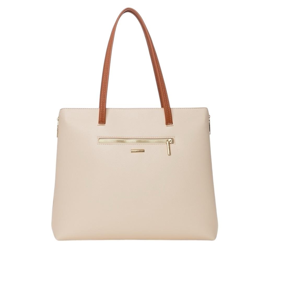 BOLSA RAFITTHY FEMININA CASUAL 28.15113A CREME Creme 3