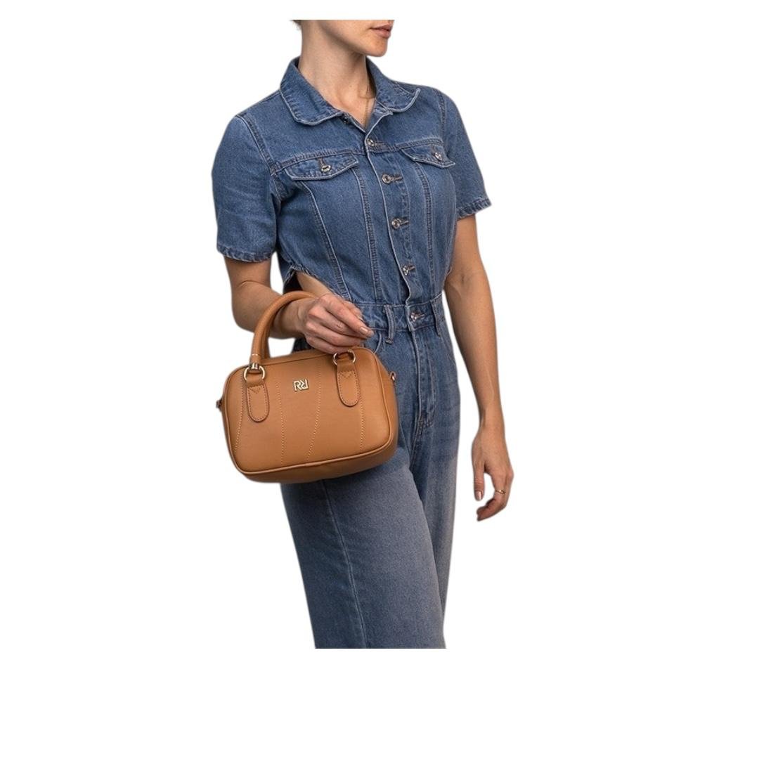 BOLSA RAFITTHY FEMININA CASUAL 28.15197A CARAMELO Caramelo 5