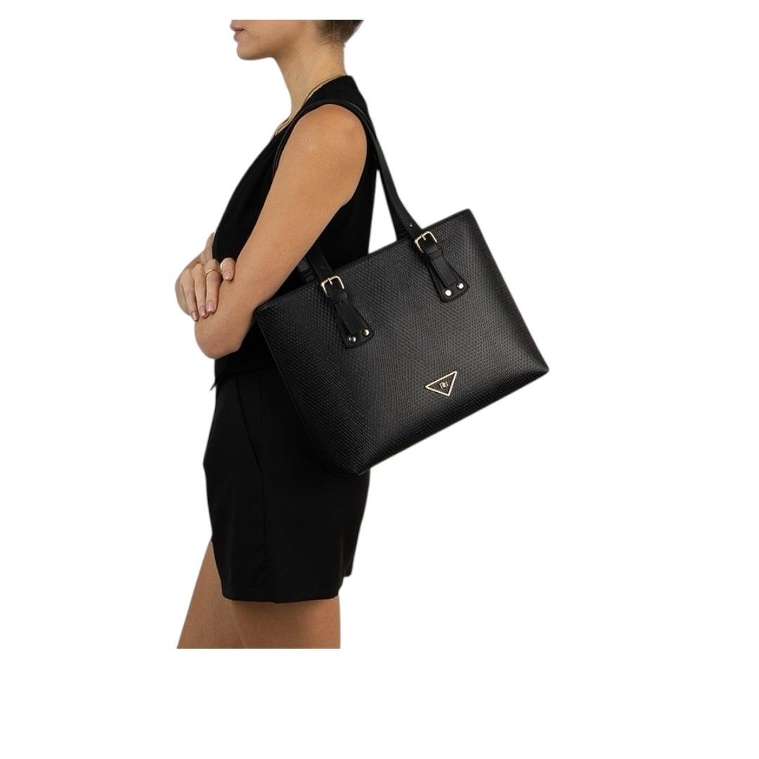 BOLSA RAFITTHY FEMININA CASUAL 28.16151A PRETO Preto 5