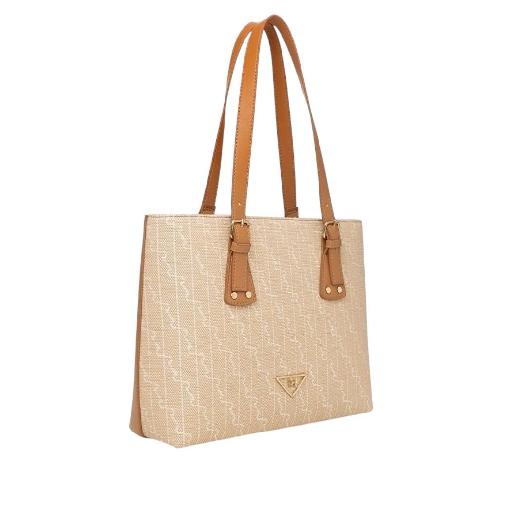 BOLSA RAFITTHY FEMININA CASUAL 28.16151B CARAMELO Bege 2