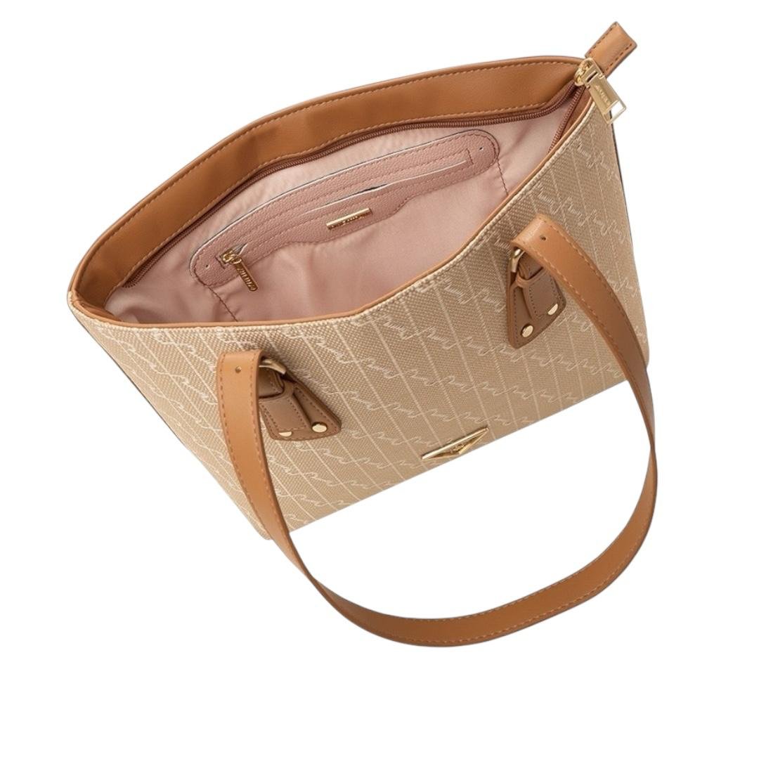 BOLSA RAFITTHY FEMININA CASUAL 28.16151B CARAMELO Bege 4
