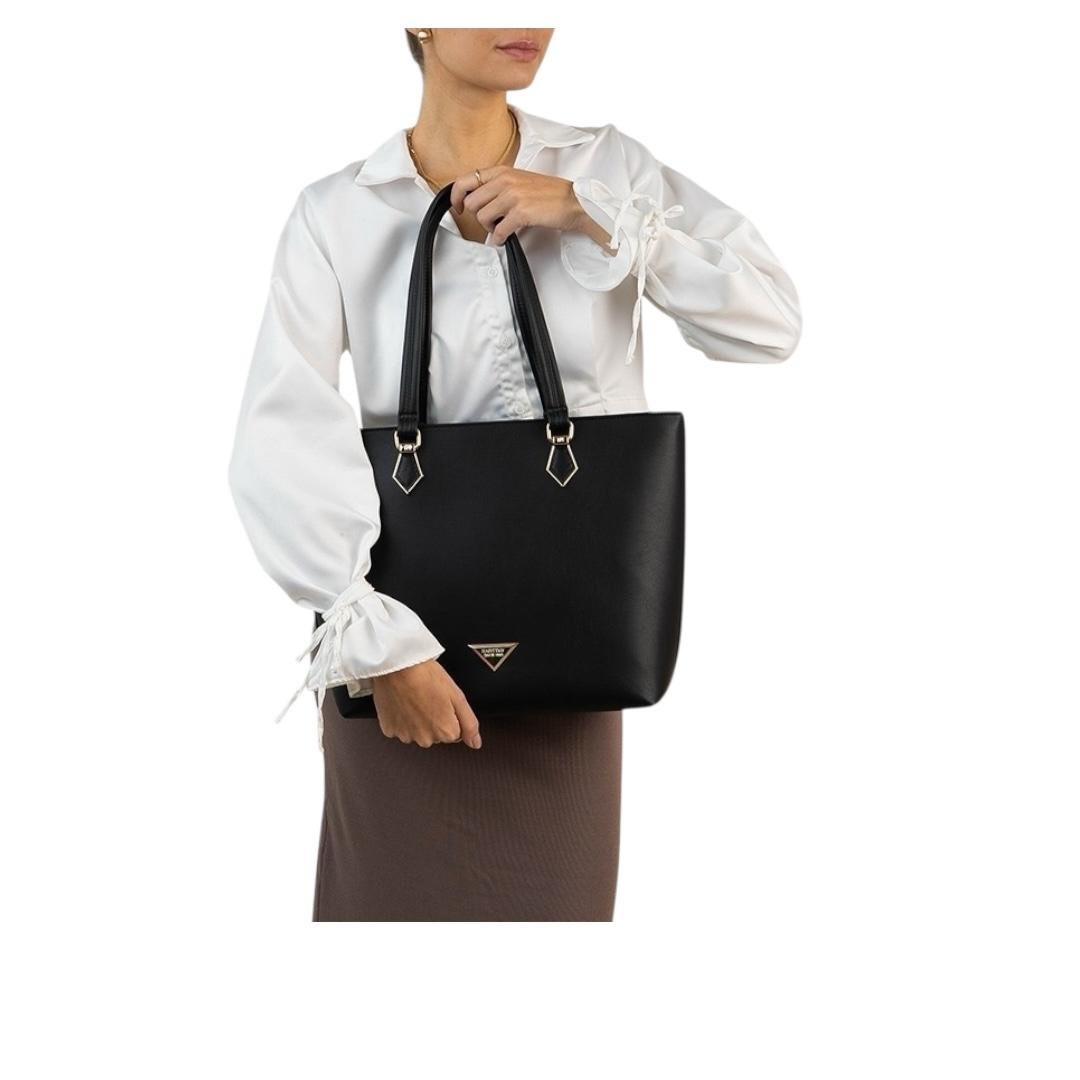 BOLSA RAFITTHY FEMININA CASUAL 28.16153A PRETO Preto 5