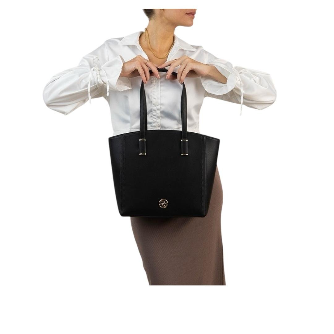 BOLSA RAFITTHY FEMININA CASUAL 28.16156A PRETO Preto 5