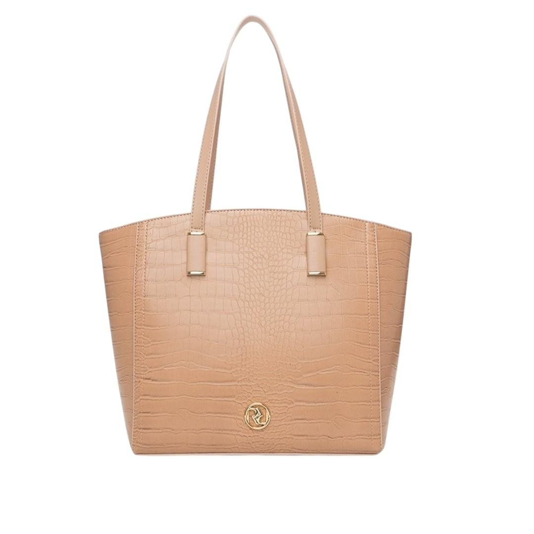 BOLSA RAFITTHY FEMININA CASUAL 28.16156A NUDE