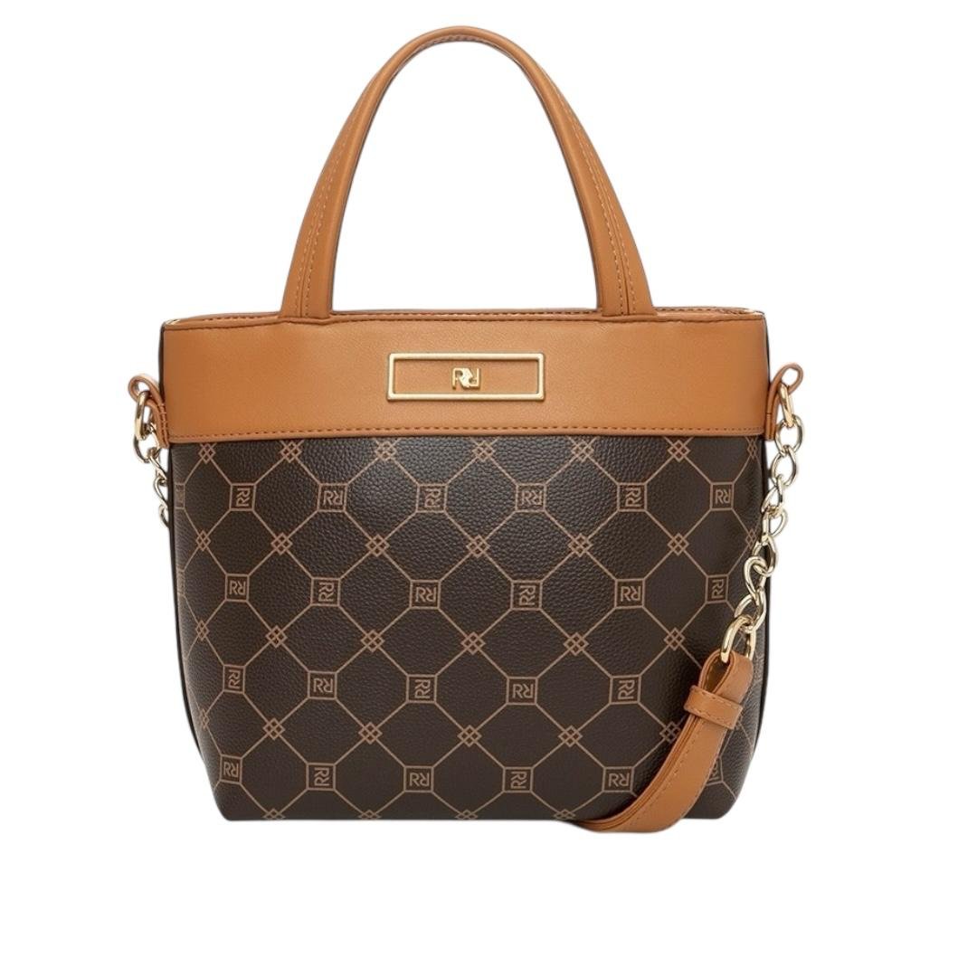 BOLSA RAFITTHY FEMININA CASUAL 28.16159A MARROM