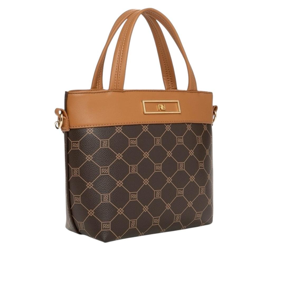 BOLSA RAFITTHY FEMININA CASUAL 28.16159A MARROM Marrom 2