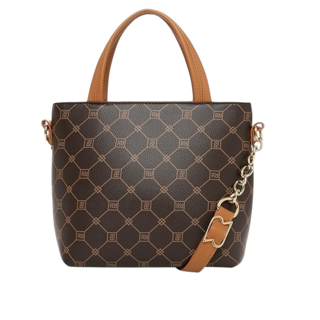 BOLSA RAFITTHY FEMININA CASUAL 28.16159A MARROM Marrom 3