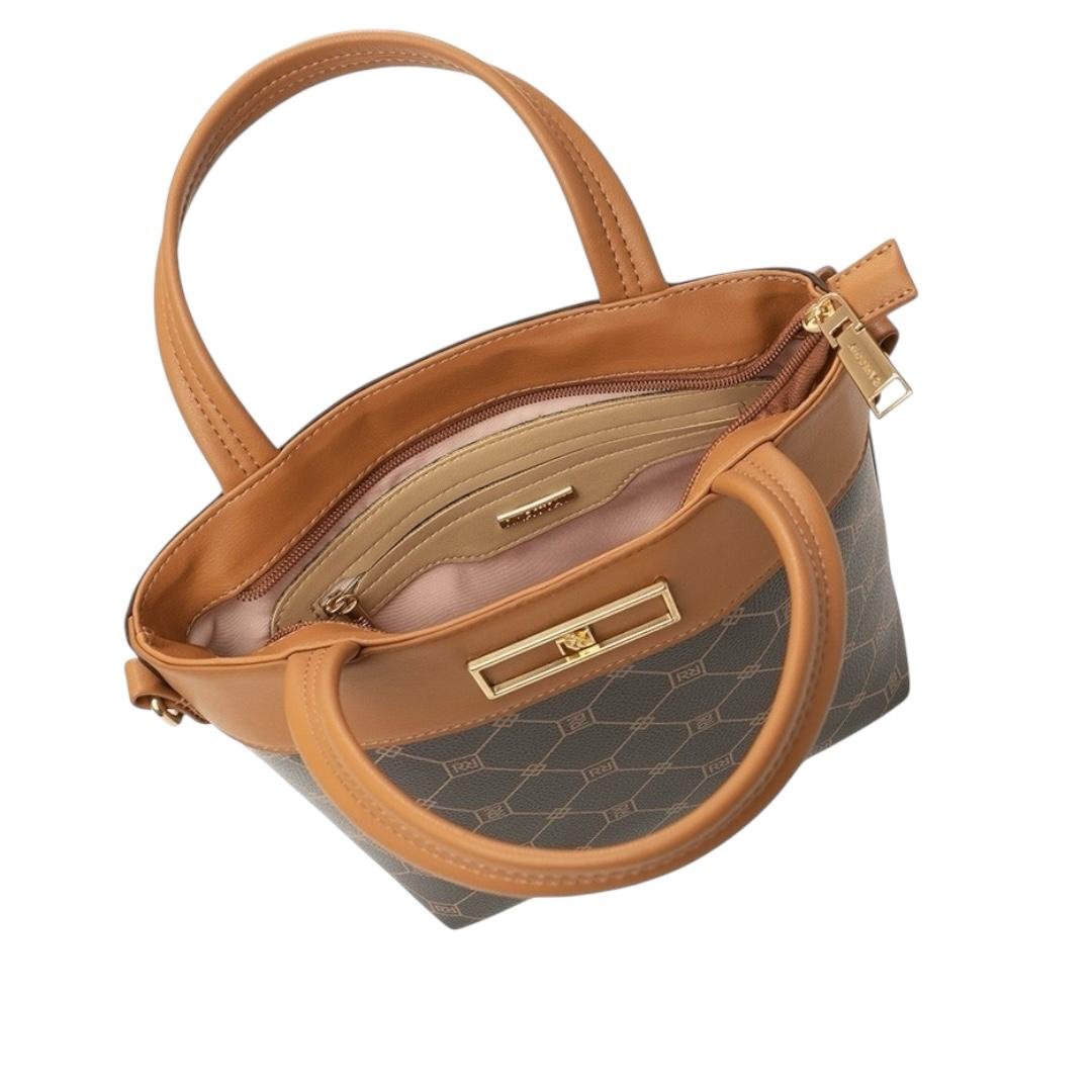 BOLSA RAFITTHY FEMININA CASUAL 28.16159A MARROM Marrom 4