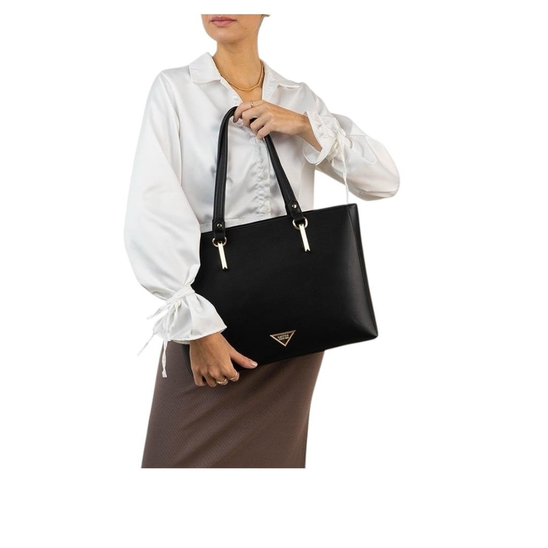 BOLSA RAFITTHY FEMININA CASUAL 28.16161A PRETO Preto 5