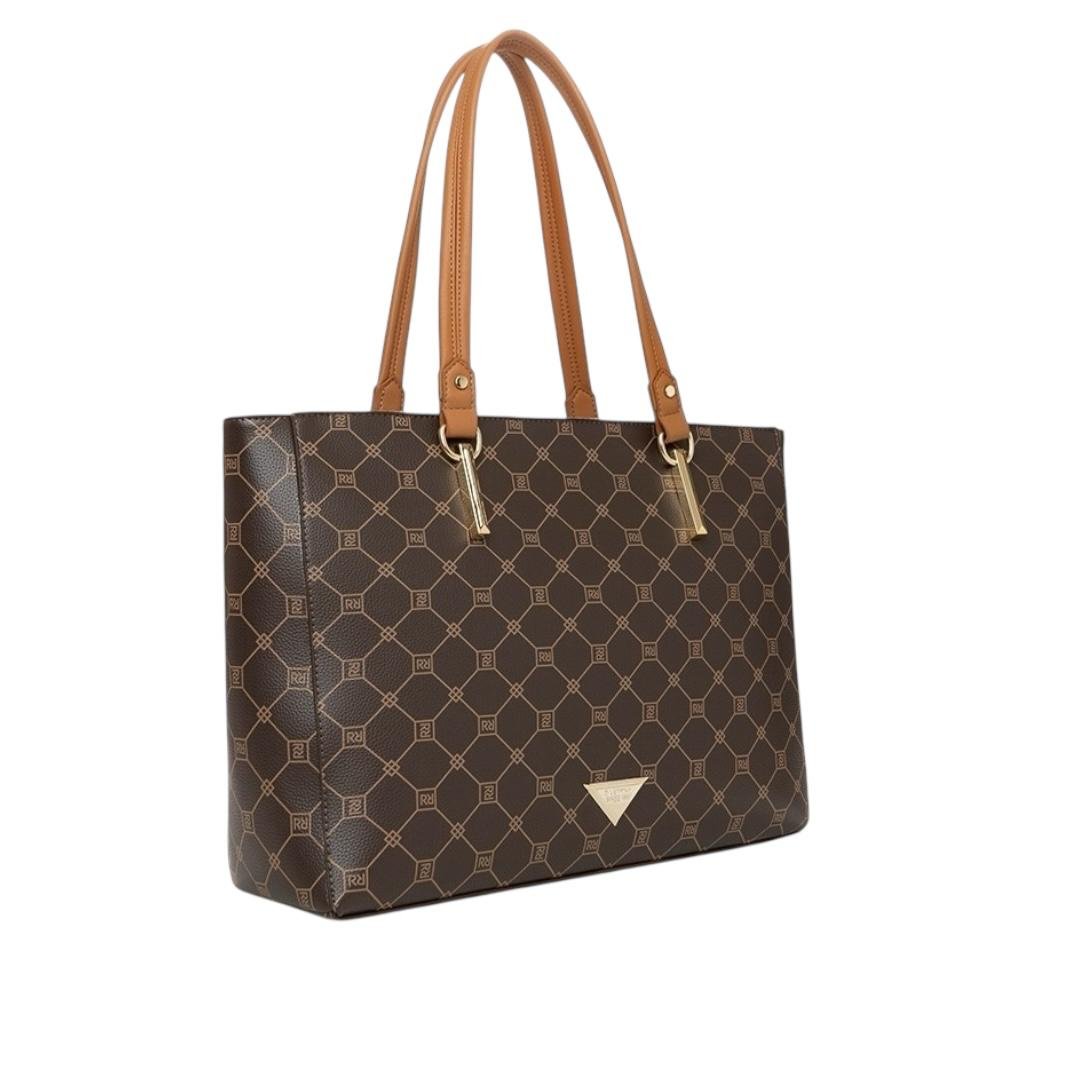 BOLSA RAFITTHY FEMININA CASUAL 28.16161A MARROM Marrom 2