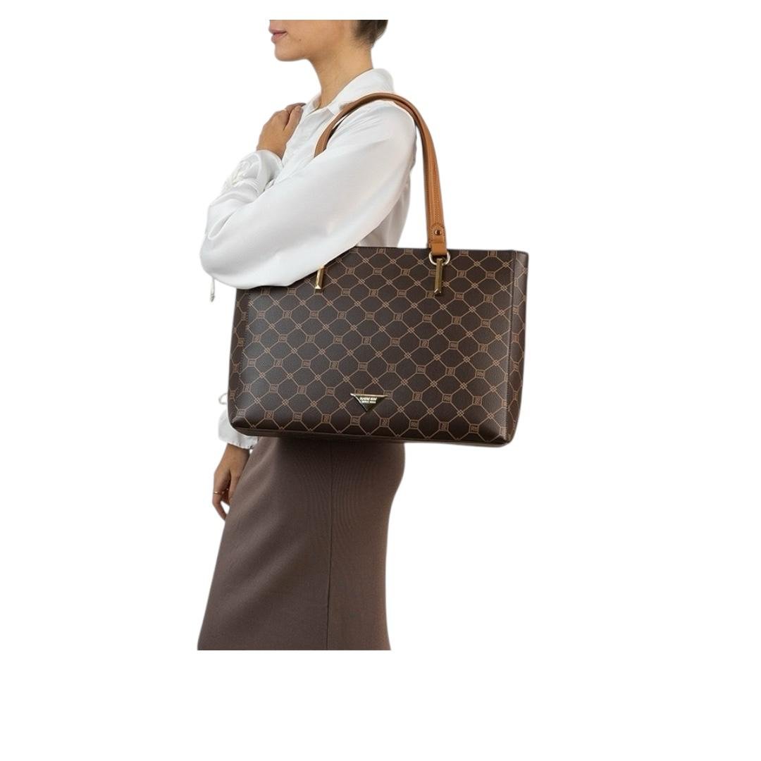 BOLSA RAFITTHY FEMININA CASUAL 28.16161A MARROM Marrom 5