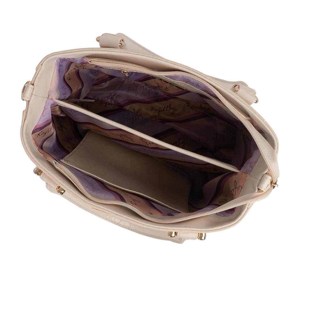 BOLSA RAFITTHY FEMININA CASUAL 28.24145A BRANCO Branco 4