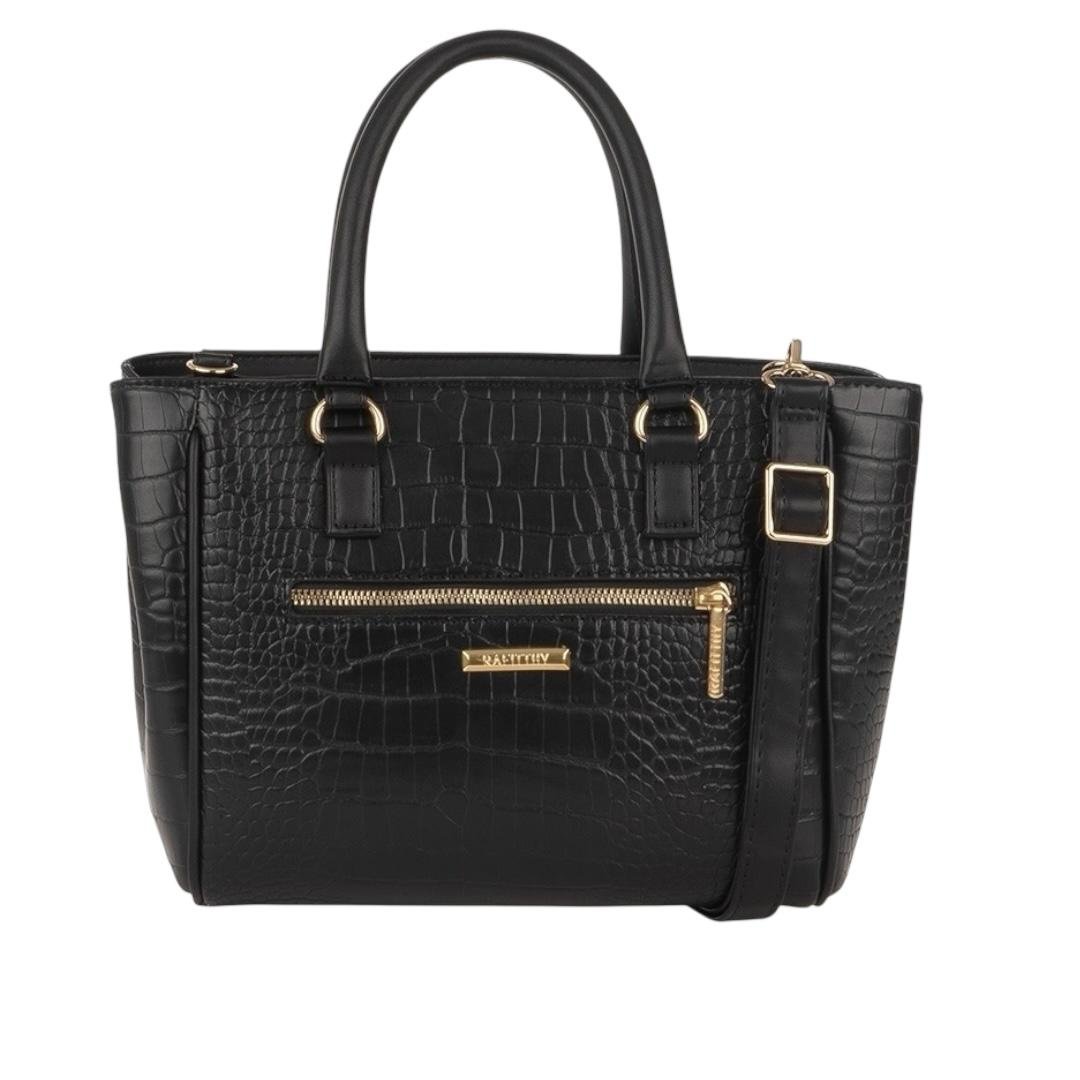 BOLSA RAFITTHY FEMININA CASUAL 28.24161A PRETO Preto 3