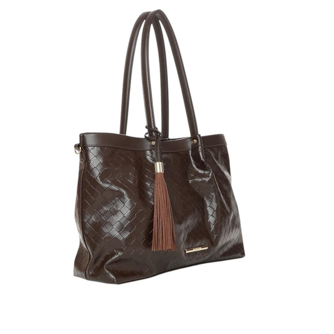 BOLSA RAFITTHY FEMININA CASUAL 28.25210A MARROM Marrom 2
