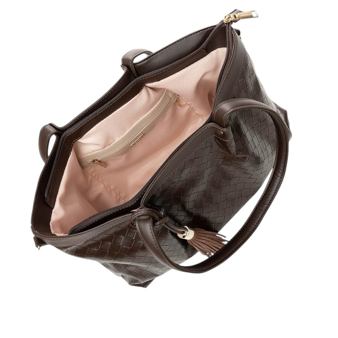 BOLSA RAFITTHY FEMININA CASUAL 28.25210A MARROM Marrom 4