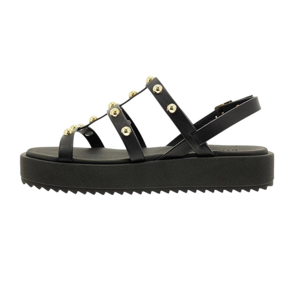 SANDALIA MOLECA FEMININA FLATFORM CASUAL 5489.119 PRETO Preto 2