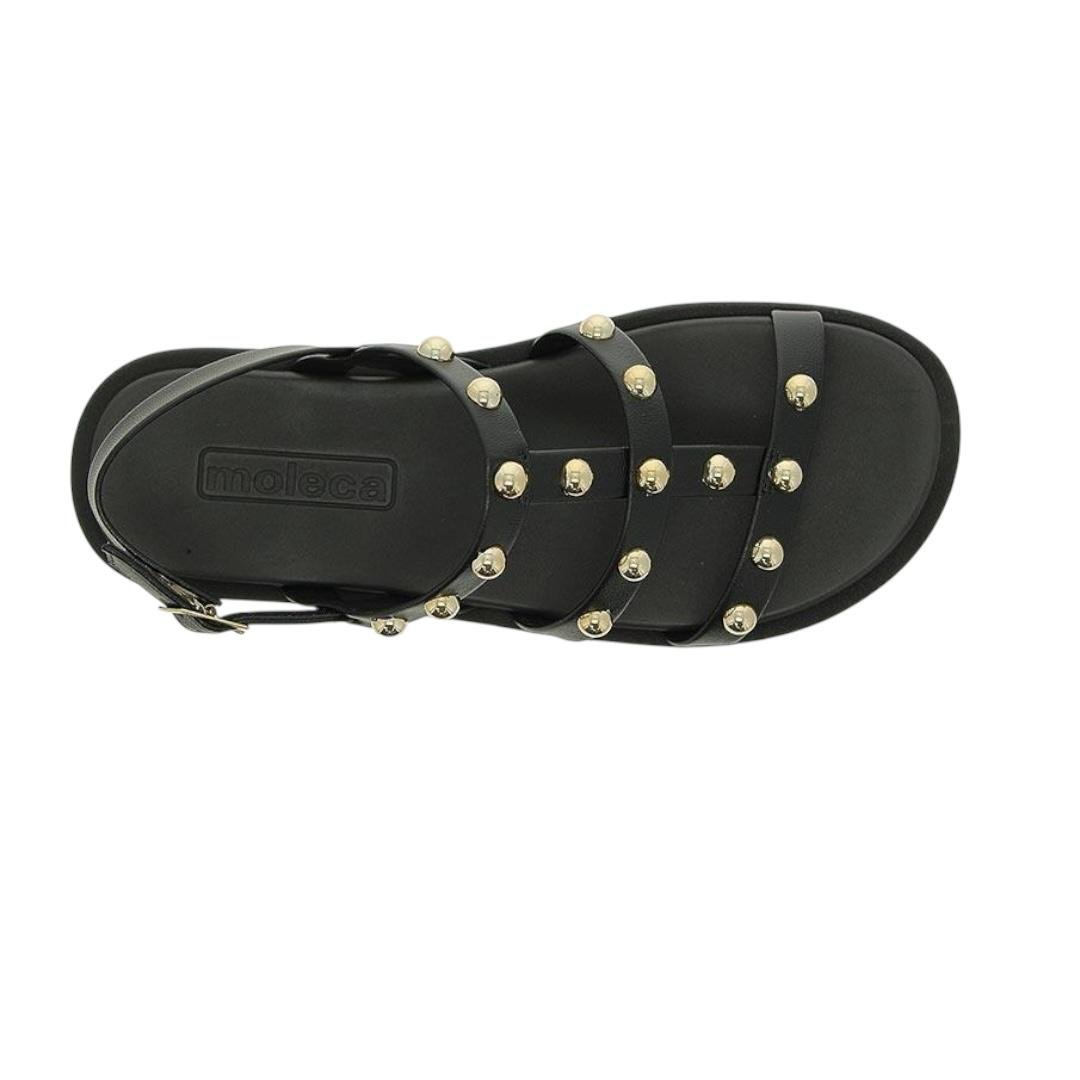 SANDALIA MOLECA FEMININA FLATFORM CASUAL 5489.119 PRETO Preto 3