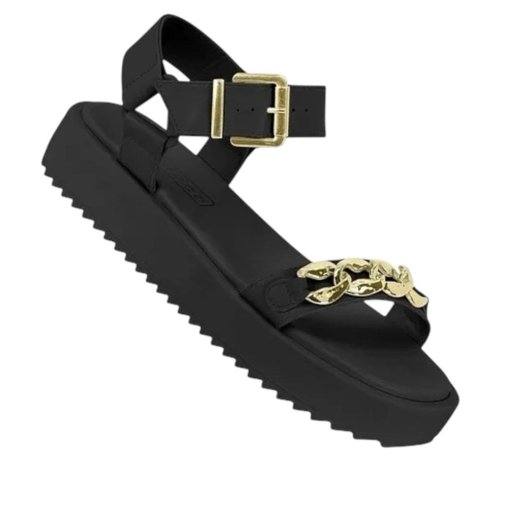 SANDALIA MOLECA FEMININA FLATFORM CASUAL 5489.118 PRETO Preto 2