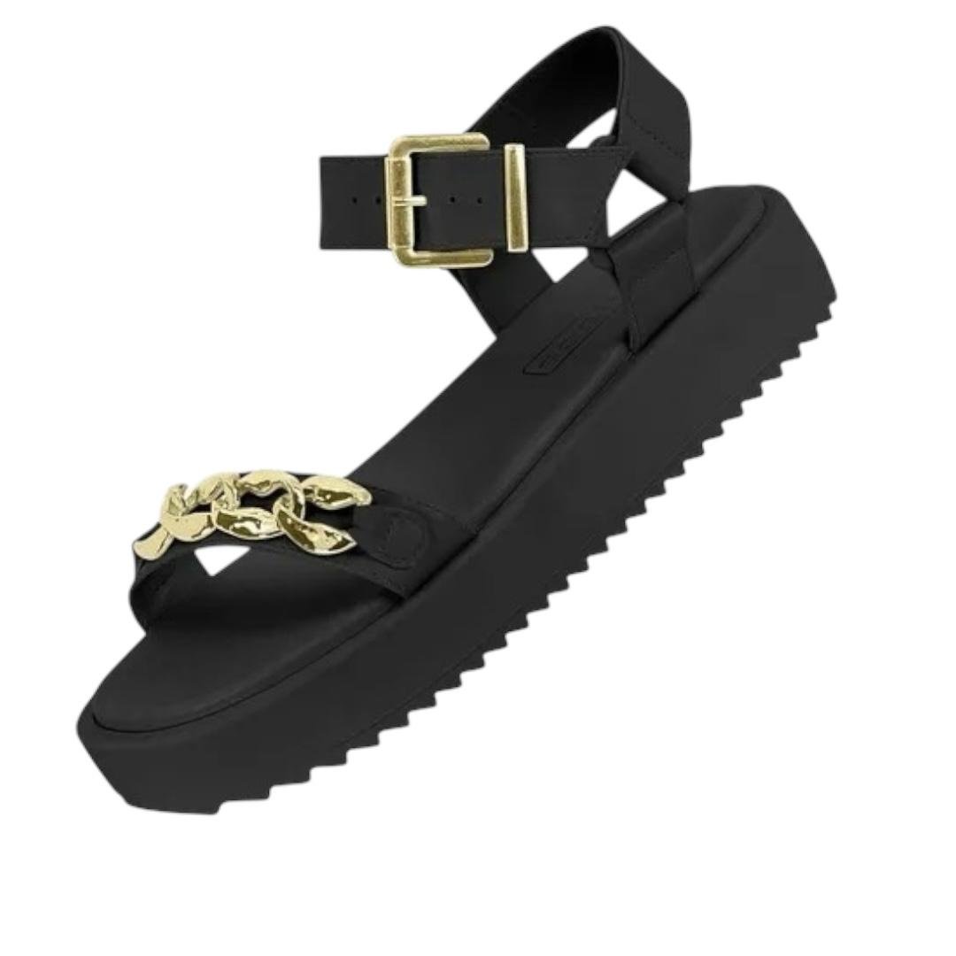 SANDALIA MOLECA FEMININA FLATFORM CASUAL 5489.118 PRETO Preto 3