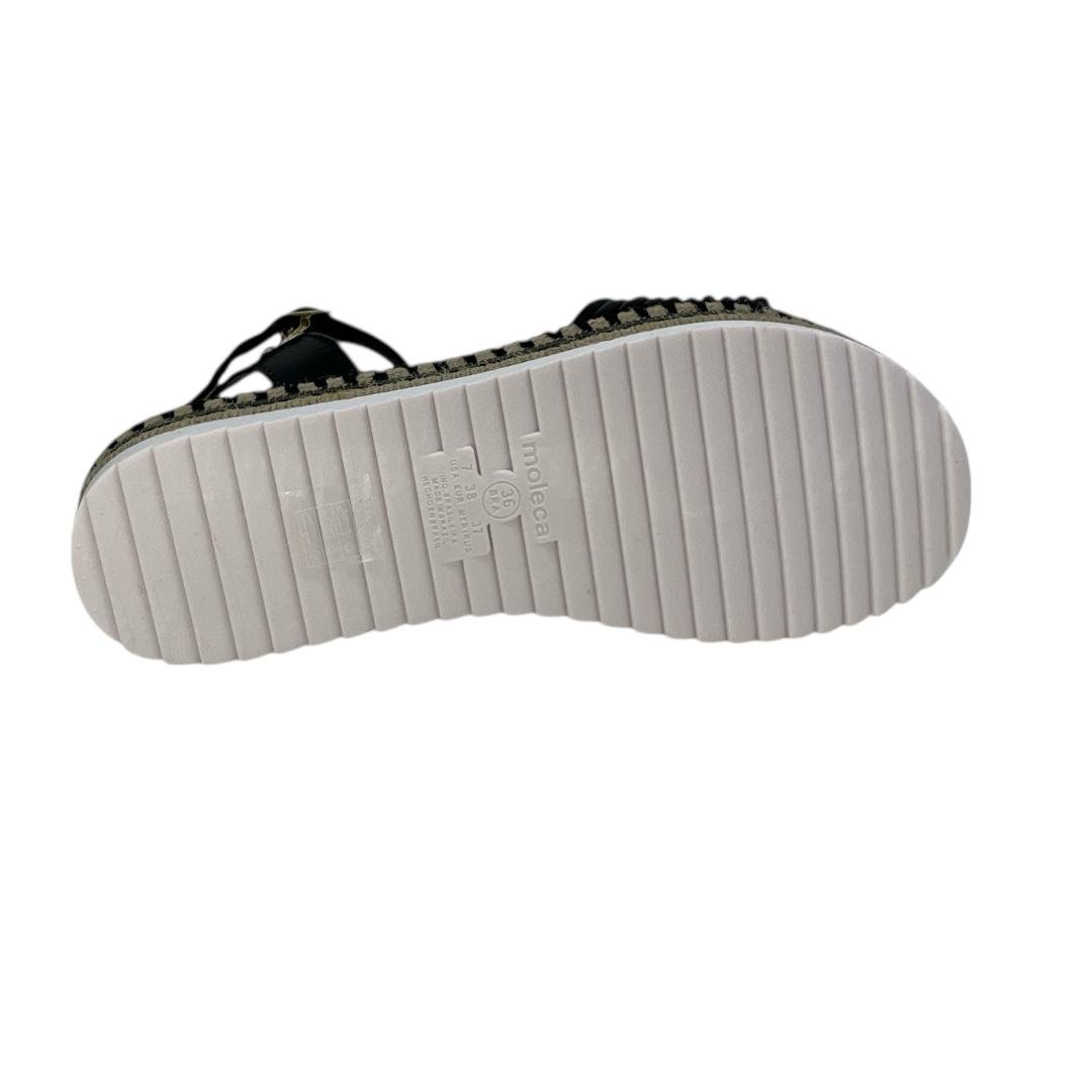 SANDALIA MOLECA FEMININA FLATFORM CASUAL 5447.523 PRETO Preto 4