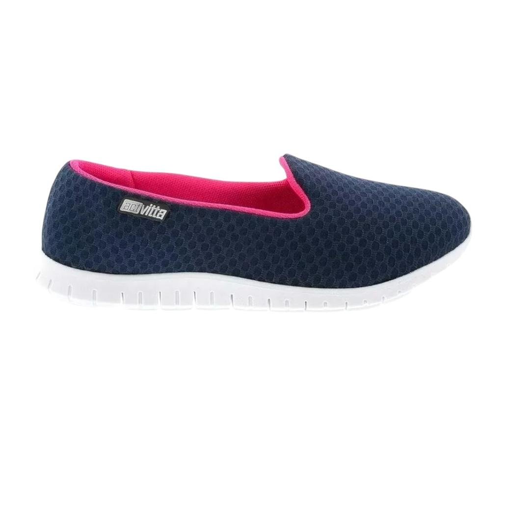 Tenis Actvitta Feminino Slip On Casual 4202.500 Marinho/Pink Marinho/ Pink