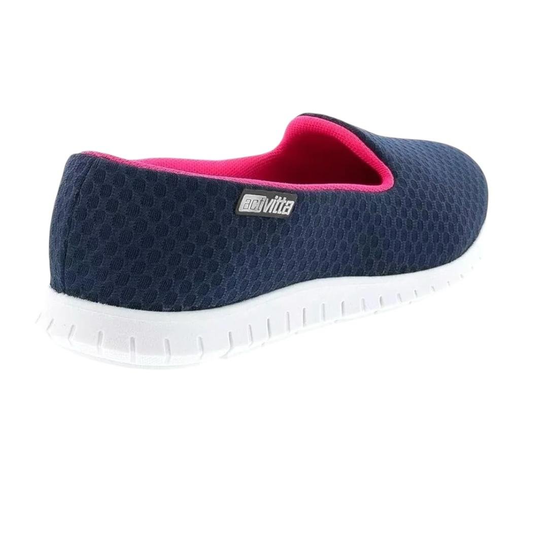 Tenis Actvitta Feminino Slip On Casual 4202.500 Marinho/Pink Marinho/ Pink Azul Marinho 4