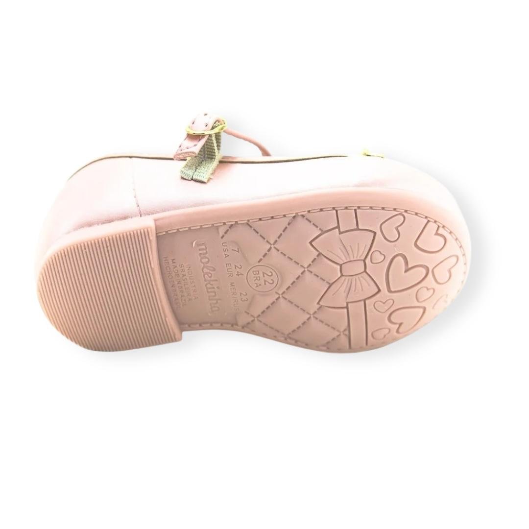 SAPATILHA MOLEKINHA INFANTIL BABY MENINA CASUAL 2106.1041 ROSA Rosa 3