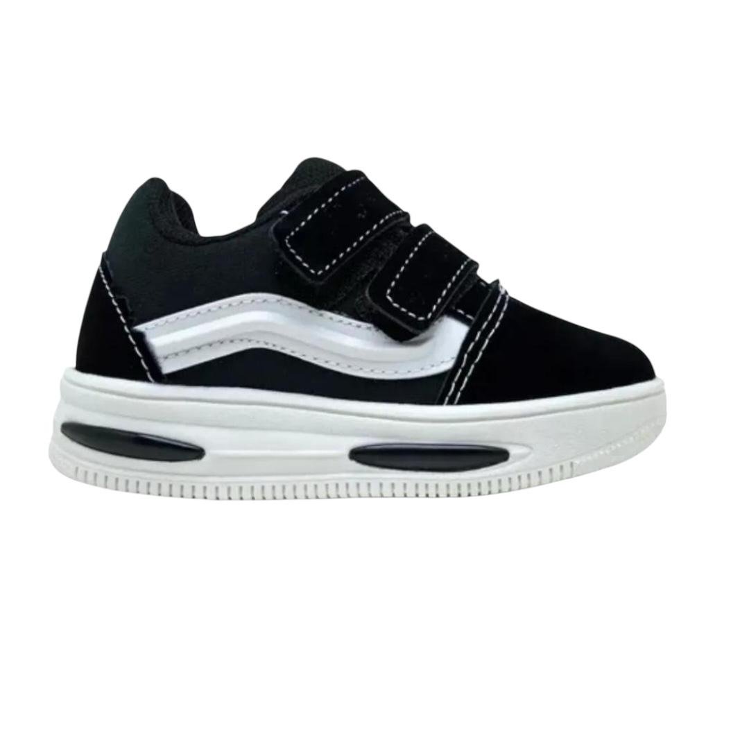 TENIS MINI PE INFANTIL MENINO LED CASUAL MP2515 PRETO