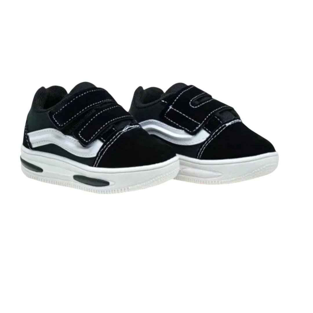 TENIS MINI PE INFANTIL MENINO LED CASUAL MP2515 PRETO Preto/Branco 2