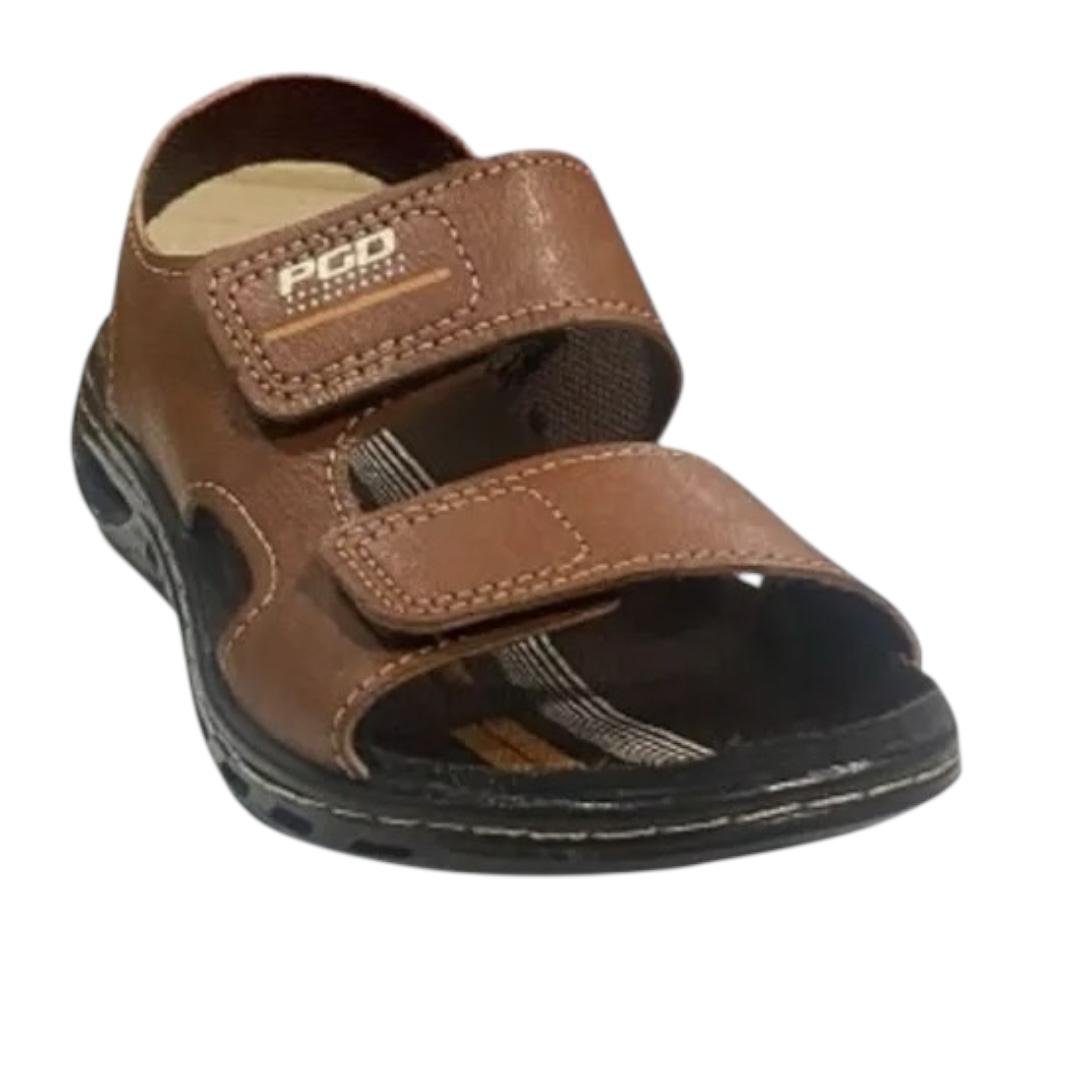 SANDALIA PEGADA INFANTIL MENINO MICROFIBRA CASUAL 373208-06 MARROM Marrom 3