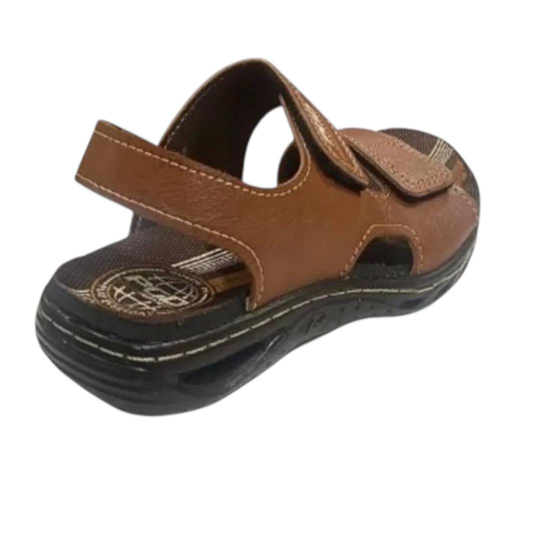 SANDALIA PEGADA INFANTIL MENINO MICROFIBRA CASUAL 373208-06 MARROM Marrom 4