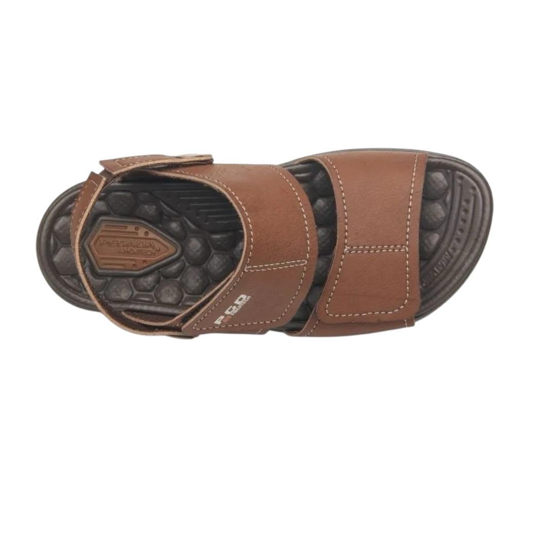 SANDALIA PEGADA INFANTIL MENINO MICROFIBRA CASUAL 373303-06 MARROM Marrom 3