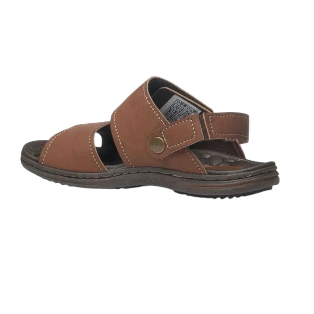 SANDALIA PEGADA INFANTIL MENINO MICROFIBRA CASUAL 373303-06 MARROM Marrom 5