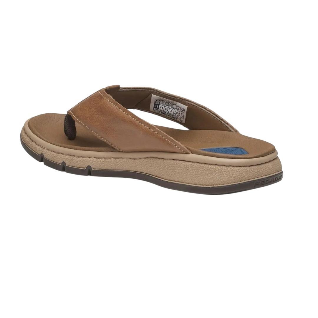 CHINELO PEGADA MASCULINO EM COURO CASUAL 134305-02 CARAMELO Caramelo 5