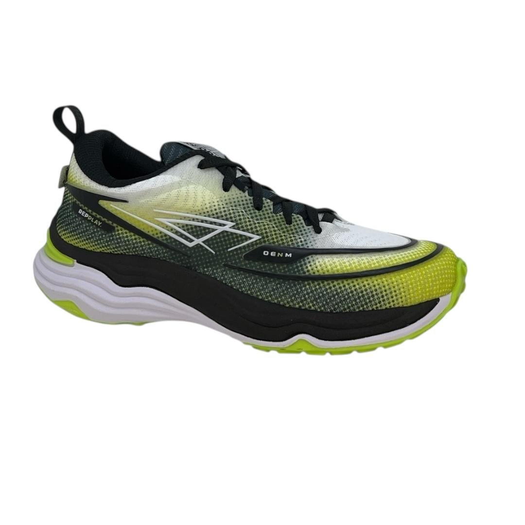 TENIS REPPLAY MASCULINO RUNNING CONFORTO RP2570 BRANCO Preto/Verde 2