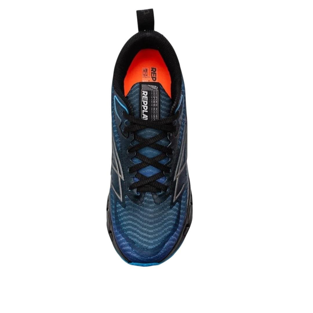 TENIS REPPLAY RUNNING MASCULINO CONFORTO RP2640 PRETO Azul 2