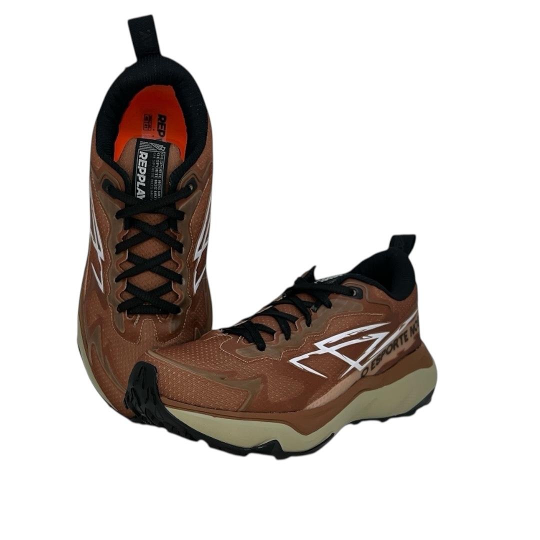 TENIS REPPLAY MASCULINO RUNNING CONFORTO RP2670 MARROM Marrom 3