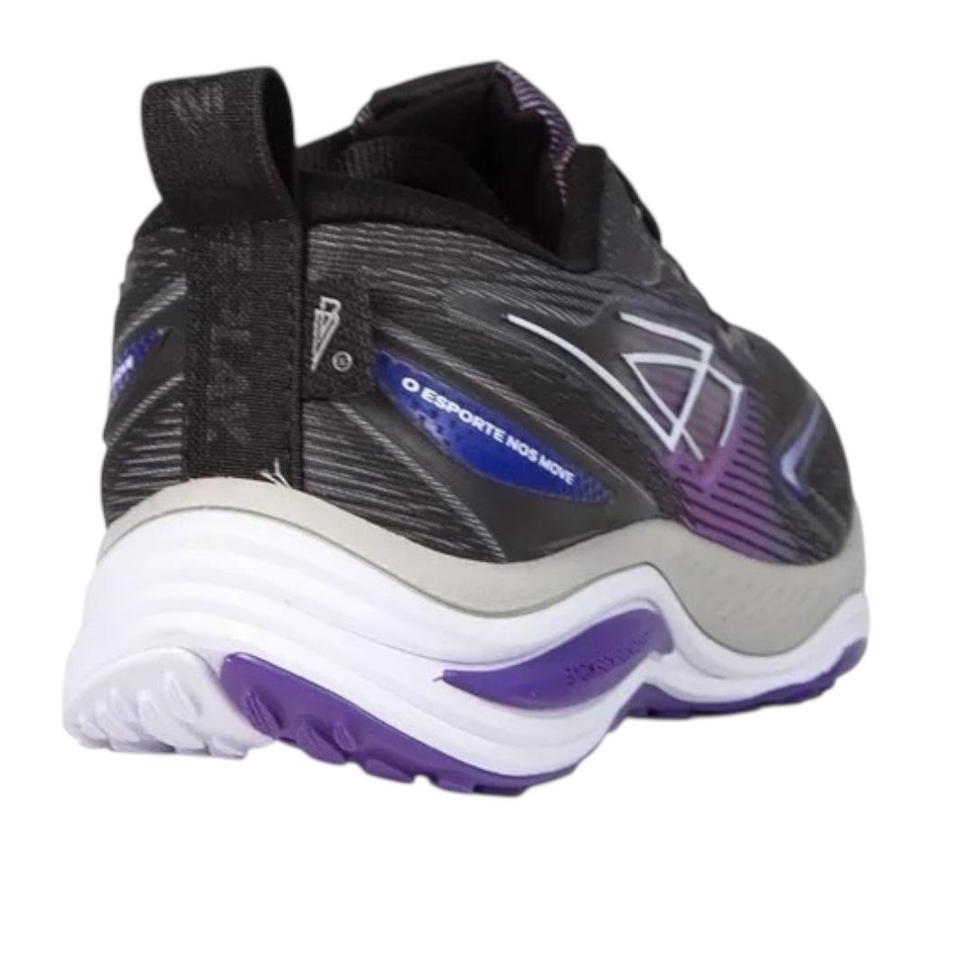 TENIS REPPLAY RUNNING FEMININO CONFORTO RP2600 PRETO Preto/Roxo 5
