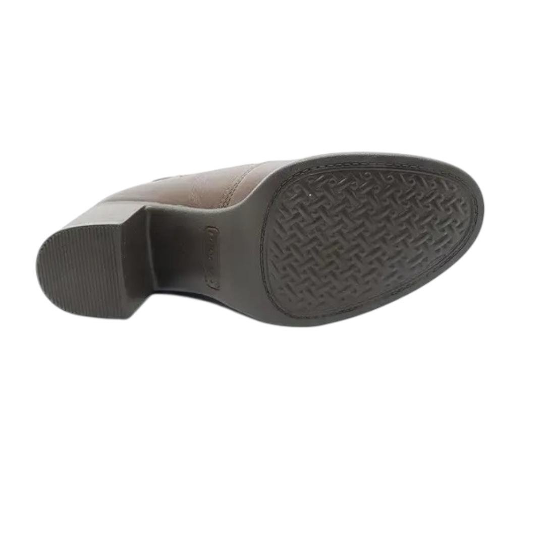 BOTA PEGADA FEMININA EM COURO CASUAL 280403-02 MARROM Marrom 4