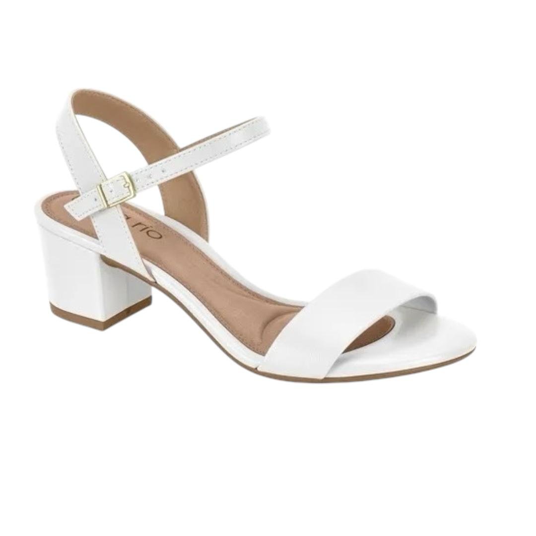SANDALIA BEIRA RIO FEMININA SALTO MEDIO CASUAL 8246.1176 BRANCO