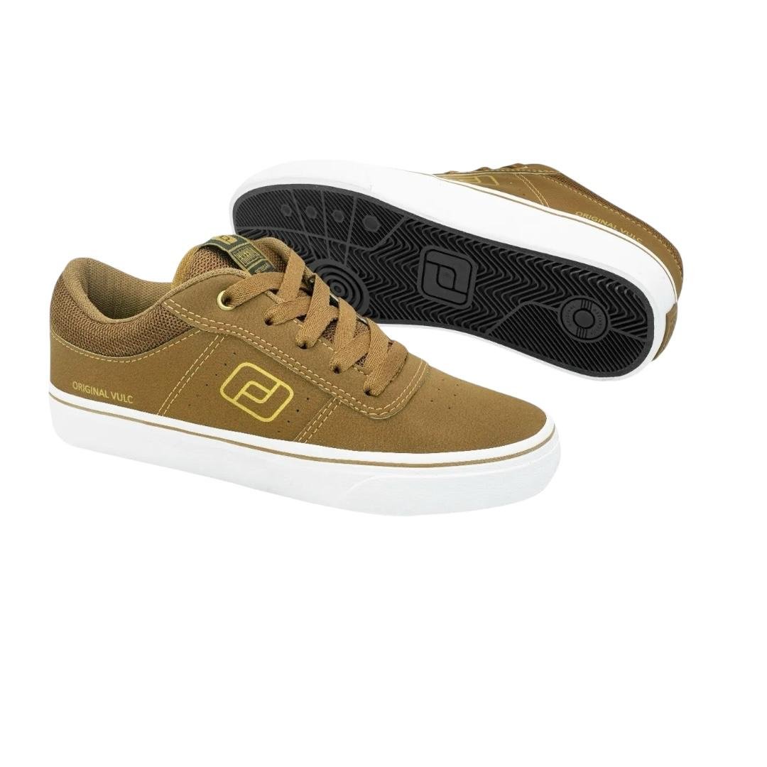 TENIS FREEDAY MASCULINO VULCANO CASUAL FR9009 MARROM Caramelo 3