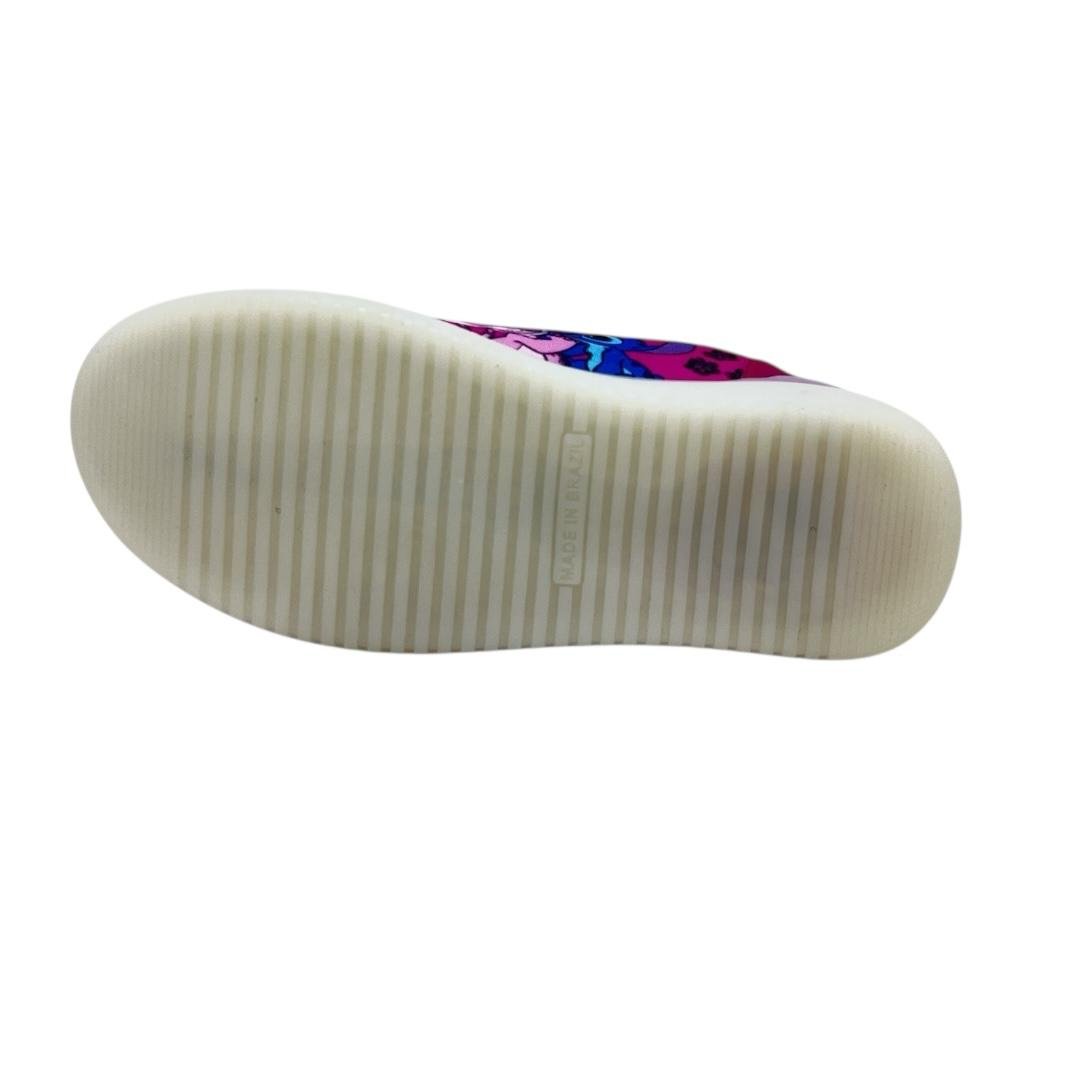 TENIS KID STAR INFANTIL MENINA LED CASUAL L20 STITCH PINK Rosa 4