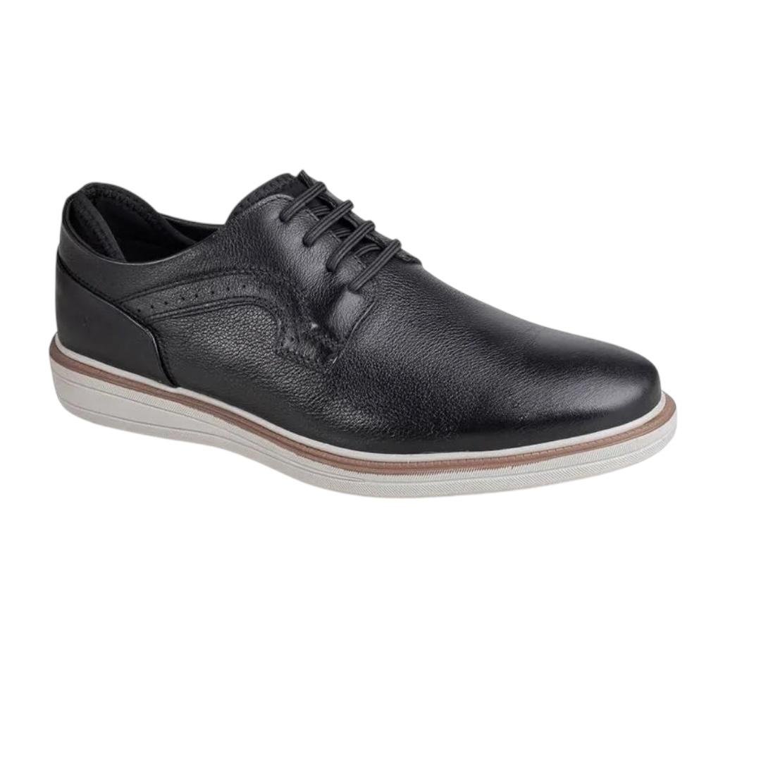 KIT SAPATO RAFARILLO MASCULINO MAIS CINTO MAIS MEIA MAIS CALCADEIRA CASUAL 99004-00P PRETO