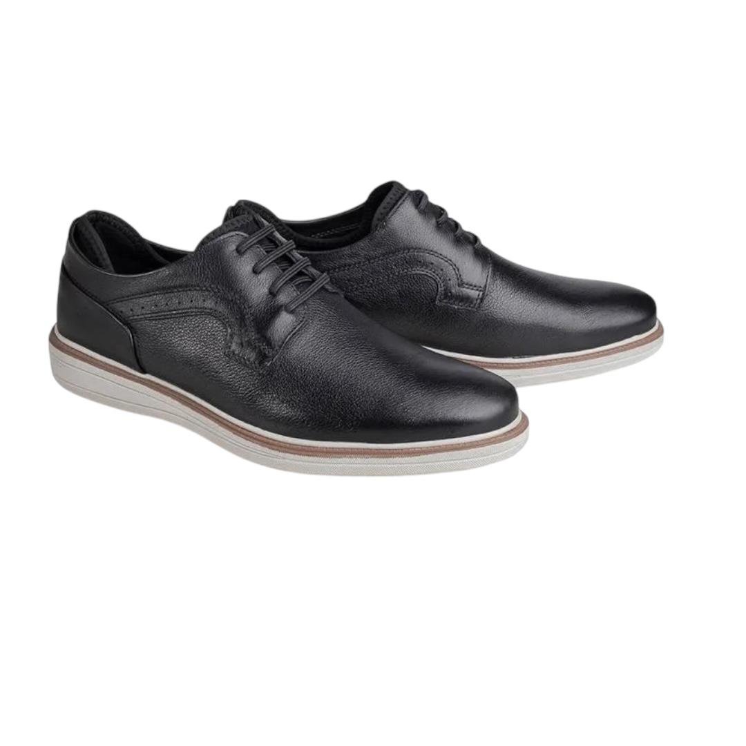 KIT SAPATO RAFARILLO MASCULINO MAIS CINTO MAIS MEIA MAIS CALCADEIRA CASUAL 99004-00P PRETO Preto 2