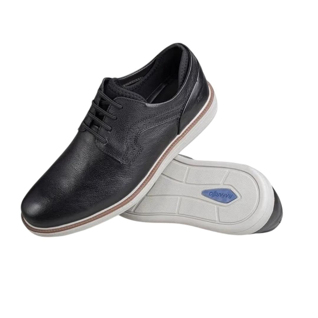 KIT SAPATO RAFARILLO MASCULINO MAIS CINTO MAIS MEIA MAIS CALCADEIRA CASUAL 99004-00P PRETO Preto 3